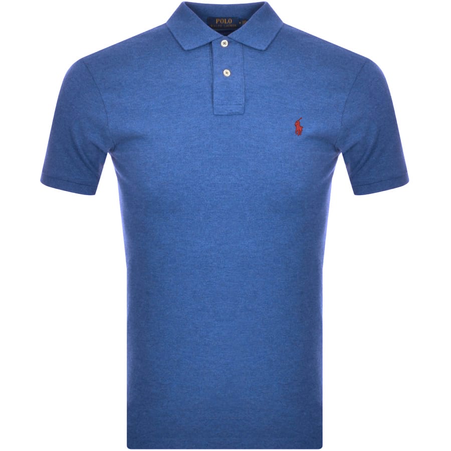 Alternative Image for ProductRalph Lauren Slim Fit Polo T Shirt Blue1